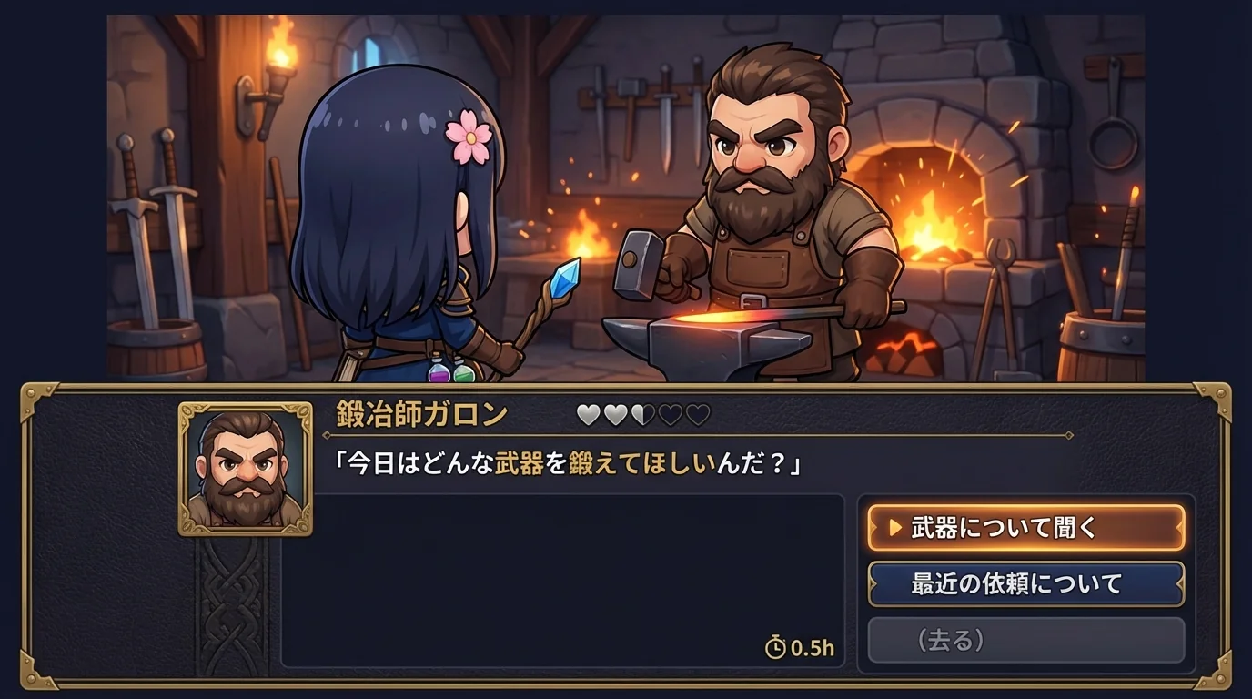 NPC会話ウィンドウ